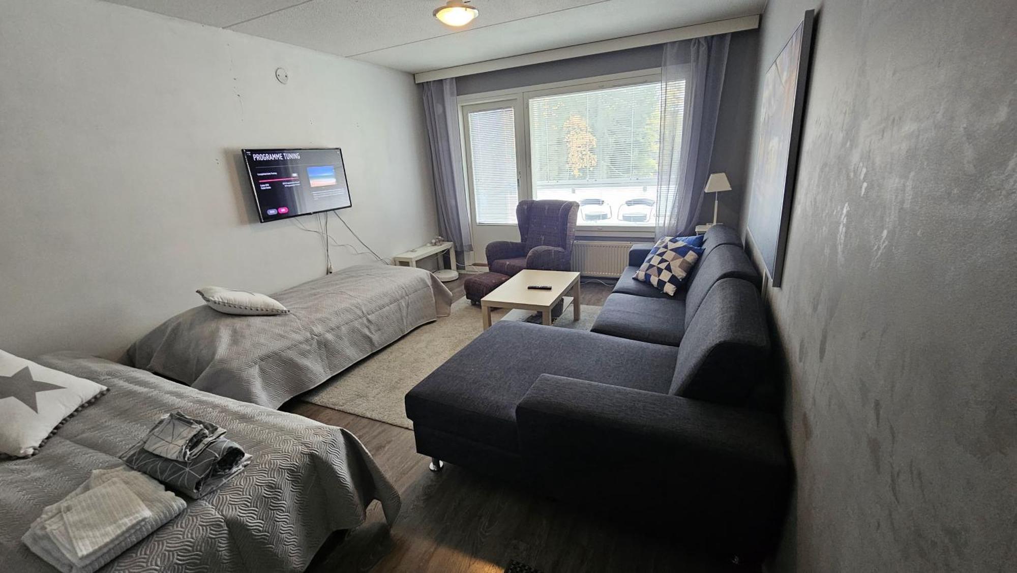 Tilava Kaksio, Saunalla Ja Saehkoeauton Latauksella. Tammerfors Exteriör bild